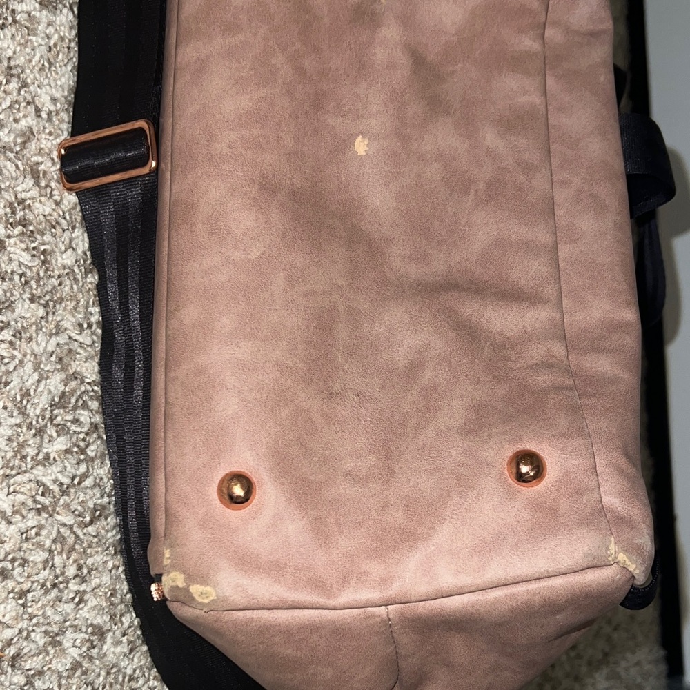 Petunia Pickle Bottom Boxy Backpack in Dusty Rose Matte leatherette - Picture 9 of 16